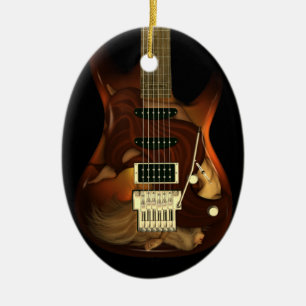 Guitarra ideal - ornamento do Oval da benevolência