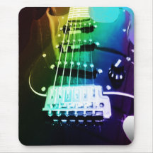 Guitarra Mousepad do arco-íris