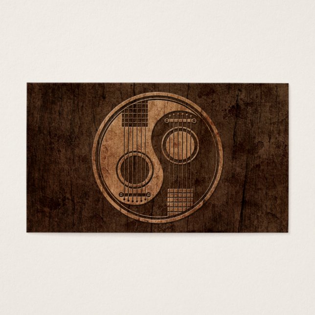 Guitarras acústicas Yin Yang com efeito de grão de (Frente)