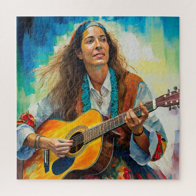 Guitarrista 676 Piece Jigsee Quebra-cabeça (Vertical)