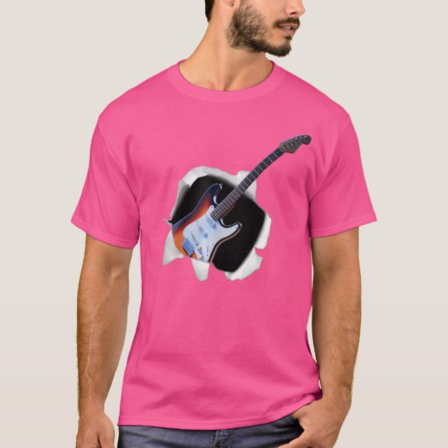 Guitarrista legal Acústico Elétrico Camisa Guitarr (Frente)