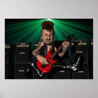 Guitarrista na Poster de Voo