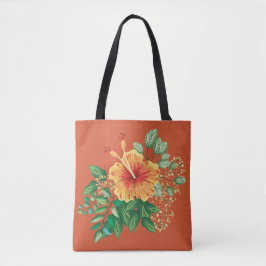 Gumamela Flor Tote Bag