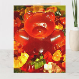 GUMMY BEARS ENGRAÇADO CARTÃO DE GANHAMENTO DE ANIV