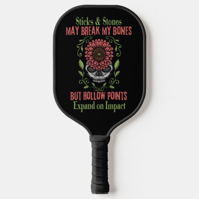 Gun Lover Pickleball Paddle Funny 2A Design (Front)