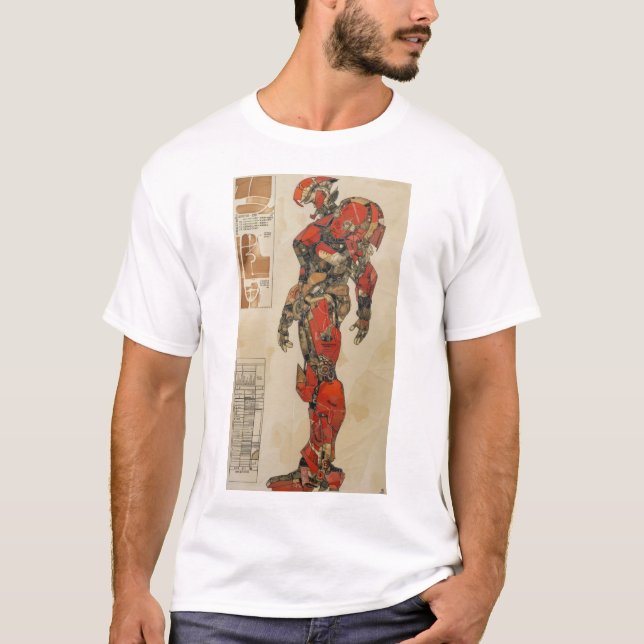 Gundam na camiseta do estilo Takato Yamamoto (Frente)