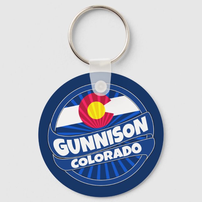 Gunnison Colorado, pavilhão, explodiu chaveiro (Frente)