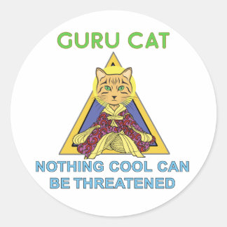 Guru Cat Nada de adesivos Legal