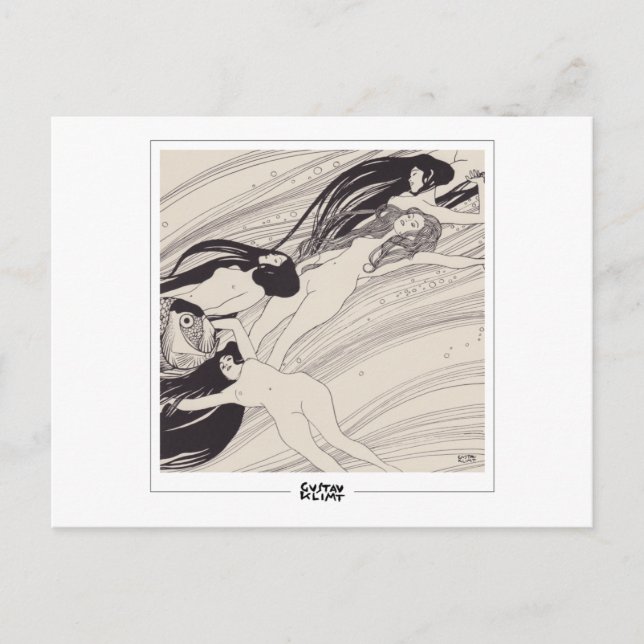 Gustav Klimt #341 - Cartão Postal de Arte Fina (Frente)
