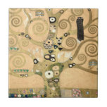 Gustav Klimt - A árvore da vida, Stoclet Frieze<br><div class="desc">The Tree of Life,  Stoclet Frieze,  parte central do painel esquerdo - Gustav Klimt,  Cardboard,  1909</div>