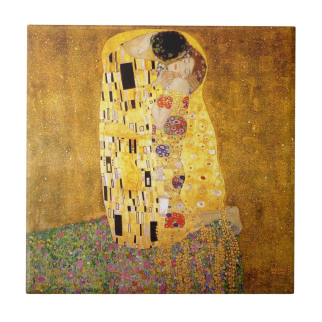Gustav Klimt A Pintura Clássica Beija (Frente)