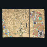 Gustav Klimt - Árvore de Vida de Stoclet Frieze<br><div class="desc">Stoclet Frieze Triptych: Árvore da Vida,  Fulfillment,  Expectativa - Gustav Klimt,  Cartão,  1909</div>