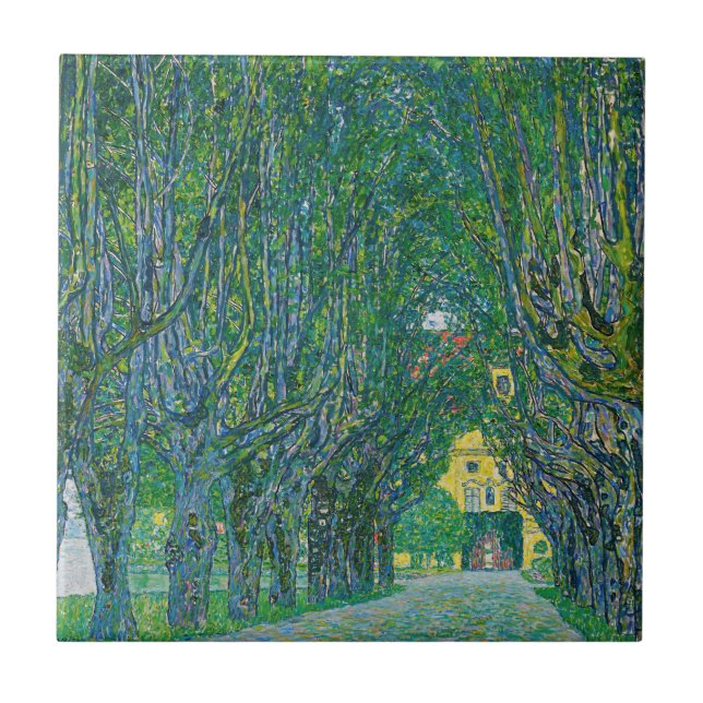 Gustav Klimt - Avenida no Park Schloss Kammer (Frente)