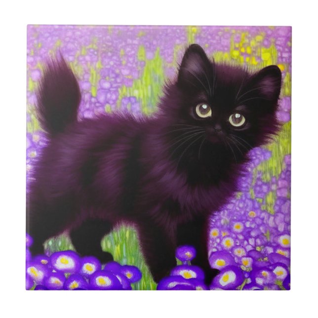 Gustav Klimt Black Kitten (Frente)