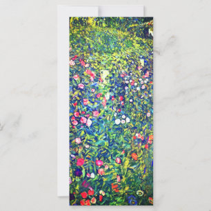 Gustav Klimt - Cartão de Jardim Italiano