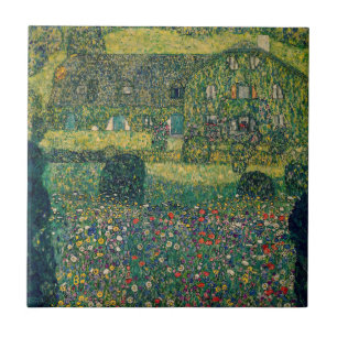 Gustav Klimt - Casa do País pelo Attersee