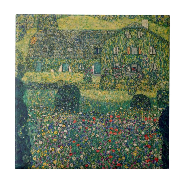 Gustav Klimt - Casa do País pelo Attersee (Frente)