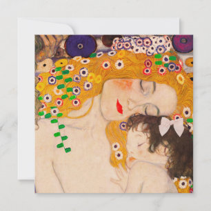 Gustav Klimt - Convite Mãe e Filho