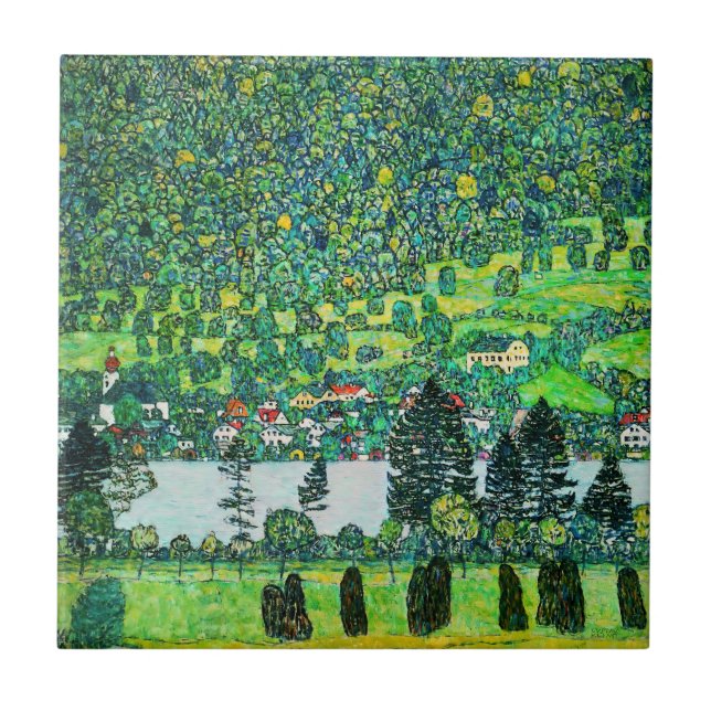 Gustav Klimt - Cordilheira da Unterach (Frente)