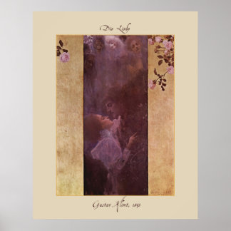 Gustav Klimt Die Liebe (The Love)1895 Poster