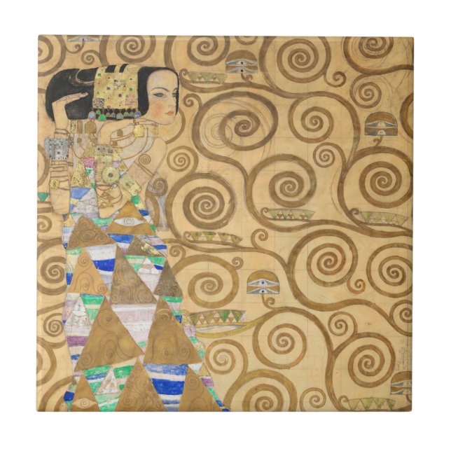 Gustav Klimt - Expectativa, Frieze Stoclet (Frente)
