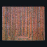 Gustav Klimt Fir Forest Tannenwald árvores vermelh<br><div class="desc">Vintage Gustav Klimt Fir Forest - Art Nouveau Red Trees Esta bela pintura de safra de árvores é feita pelo mestre artista Gustav Klimt. A pintura, chamada Floresta Fir I, ou Tannenwald, nos mostra uma bela paisagem com Árvores Vermelhas, através de uma floresta densa. Gustav Klimt capturou o sentimento de...</div>