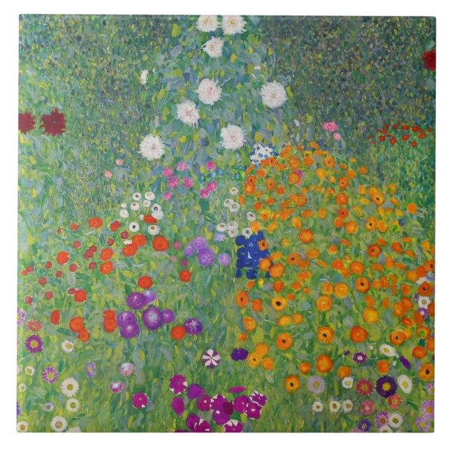 Gustav Klimt Flower Garden Vintage Art Nouveau (Frente)