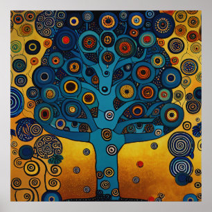 Gustav Klimt inspirou a Poster da árvore da vida