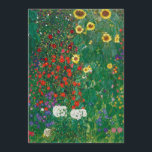 Gustav Klimt - Jardim de Fazenda com Girassóis<br><div class="desc">Gustav Klimt - Jardim de Fazenda com Girassóis</div>
