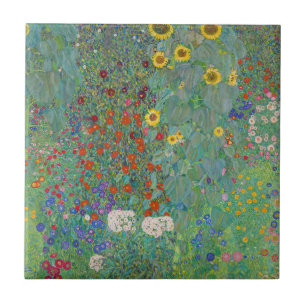 Gustav Klimt - Jardim Rural com Girassóis