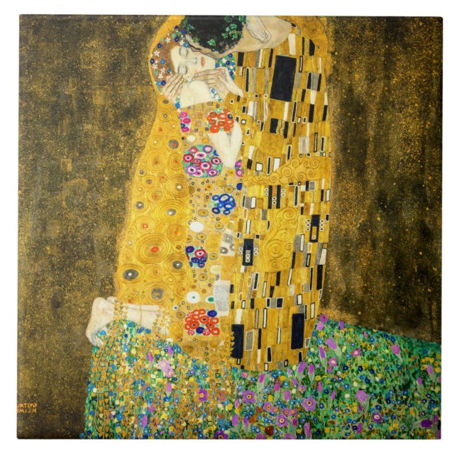 Gustav Klimt Kiss / Valentine's Day Romantic Art (Frente)