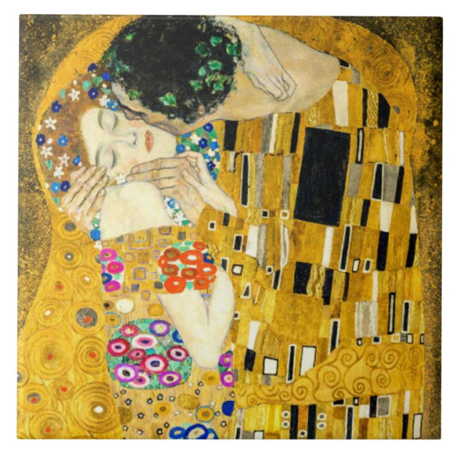 Gustav Klimt Kiss / Valentine's Day Romantic Art (Frente)