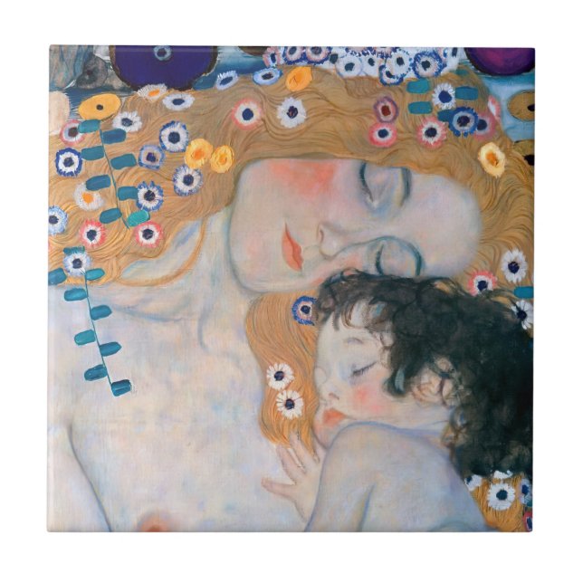 Gustav Klimt - Mãe e Filho (Frente)
