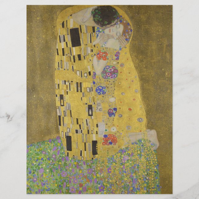 Gustav Klimt "O Beijo" (Frente)
