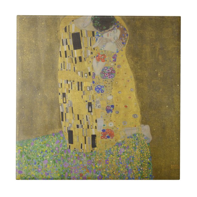 Gustav Klimt "O Beijo" (Frente)