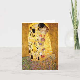 Gustav Klimt O Cartão De Nota Beijo