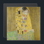Gustav Klimt - O Cartão Magnético Beijo<br><div class="desc">Kuss Beijo/Der - Gustav Klimt em 1907-1908</div>