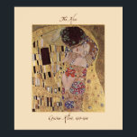 Gustav Klimt O Impressão Poster 1907-08 Beijo<br><div class="desc">O Kiss (original Der Kuss) foi pintado por Gustav Klimt, durante o seu "período de ouro", e é provavelmente o seu trabalho mais famoso. Ele retrata um casal, em vários tons de ouro e símbolos, compartilhando um beijo contra o fundo de bronze. A confusão de ouro compartilhada e o fundo...</div>