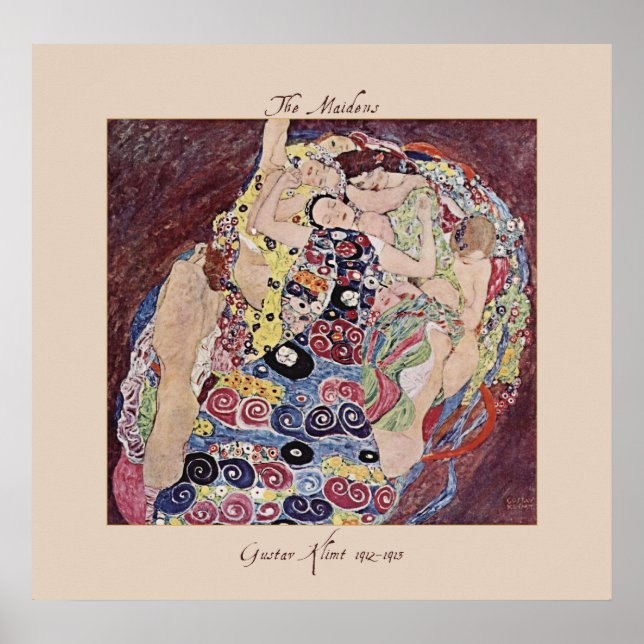 Gustav Klimt Poster Maidens 1912-1913 (Frente)