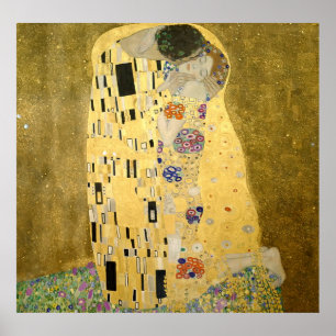 Gustav Klimt Poster - O Beijo