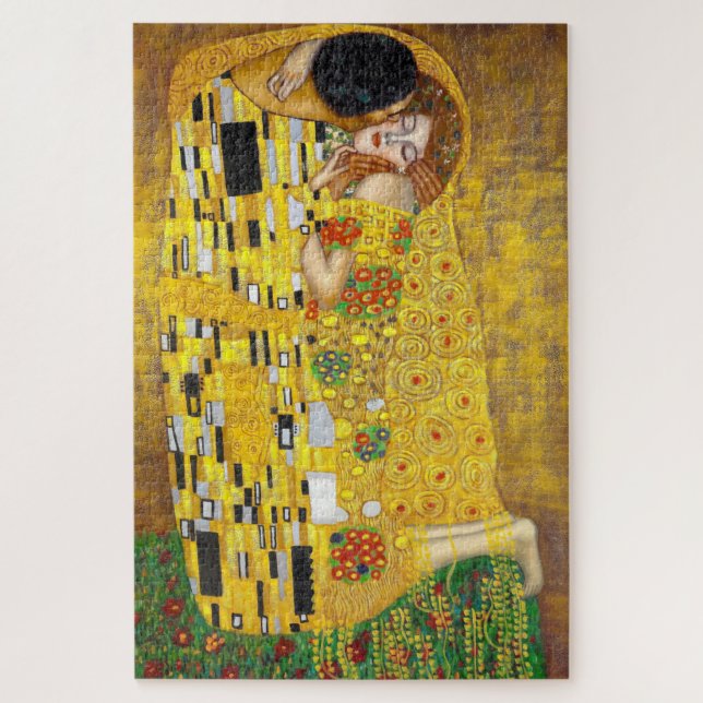 Gustav Klimt - Quebra-cabeça do Kiss Jigsen (Vertical)