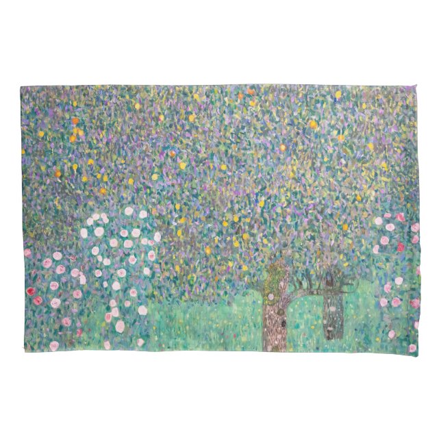 Gustav Klimt - Rosebushes debaixo das Árvores (Frente)