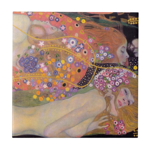 Gustav Klimt - Serpentes Água II (Frente)