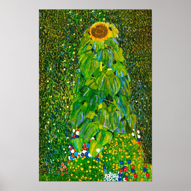 Gustav Klimt Sunflower Poster (Frente)