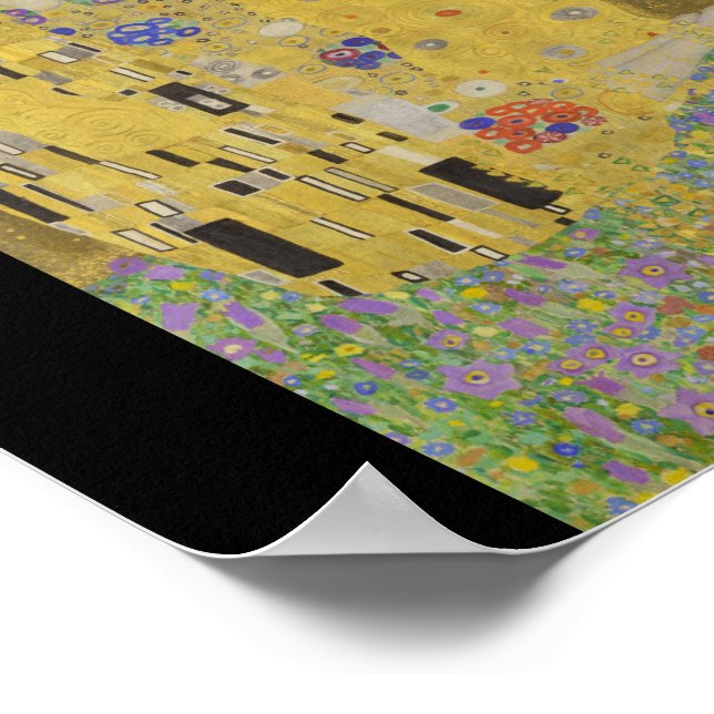 Gustav Klimt – The Kiss – Le Baiser  Poster (Borda)