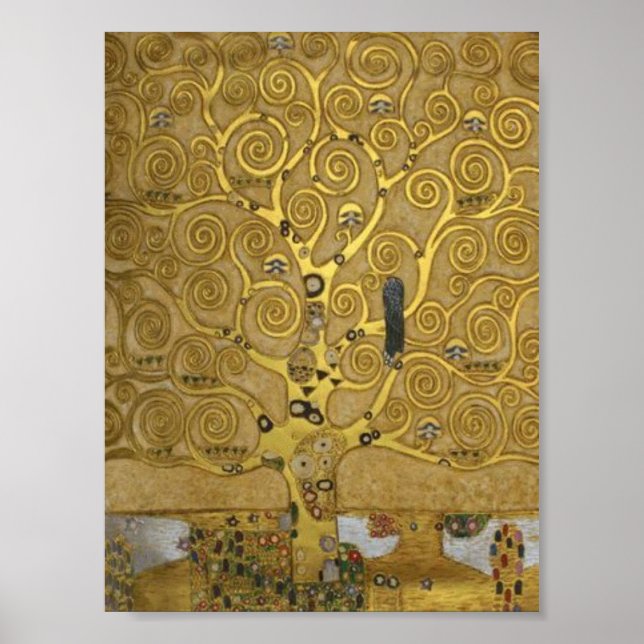 Gustav Klimt Tree Of Life Poster (Frente)