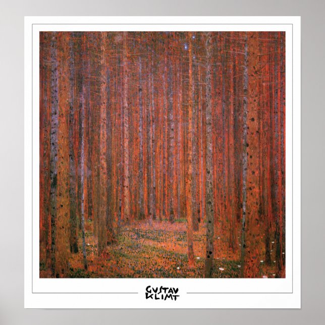 Gustav Klimt Zedign Art Poster #248 (Frente)
