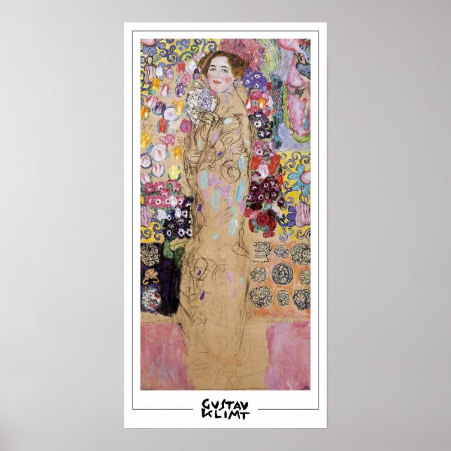 Gustav Klimt Zedign Art Poster #285 (Frente)