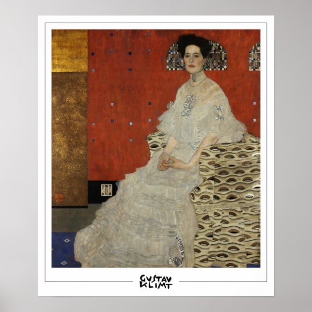 Gustav Klimt Zedign Art Poster nº 58 (Frente)