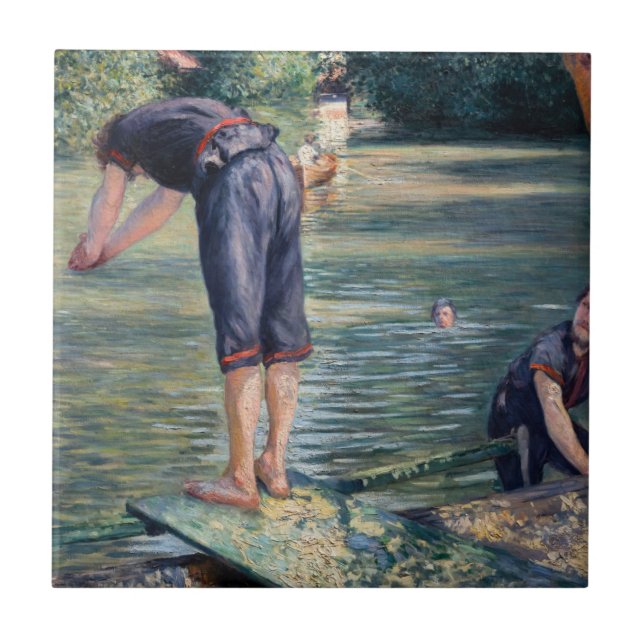Gustave Caillebotte - Banhistas, Margem do Yerres (Frente)